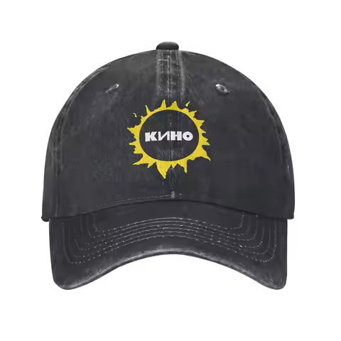 Unisex Viktor Tsoi - Sun kino band Printed Hats Classic Distressed Denim Baseball Cap Adjustable