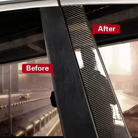 3/5/7/10CM Black Glossy 6D Carbon Fiber Vinyl Wrap Tape Roll Carbon Film Stripes Car Stickers For Pi