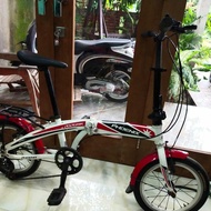 (terjual 🙏). sepeda lipat phoenix 2026 mk 16" 6 speed.mirip exotic