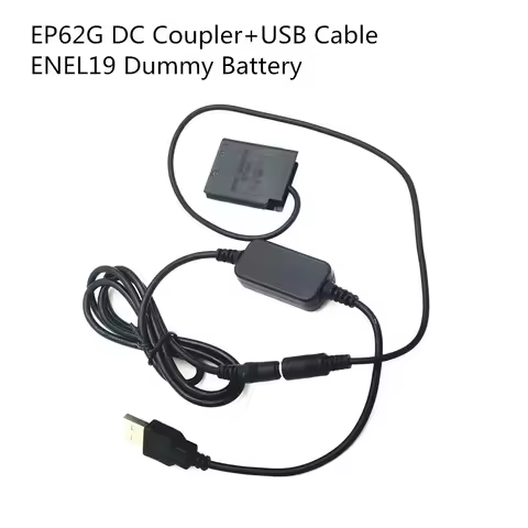 For Nikon Coolpix S100 S2500 S3100 S3300 S4100 S4150 S4300 Cameras EP-62G EP62G DC Coupler 5V USB Ca