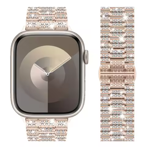 Diamond Band For Apple Watch Ultra 2 Band 49mm 42mm 46mm 41mm 45mm 40mm 44mm Metal Strap Iwatch Seri