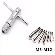 M5-M12 Threading Taro Crank 110mm Long with 7 Taps