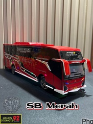 Bus oleng miniatur bus full lampu miniatur bus oleng murah
