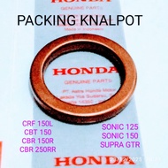 Gasket packing exhaust honda crf 150L. cbr 150. cbr 150R. cbr 150RR.sonic 125.sonic 150.supra GTR Ex