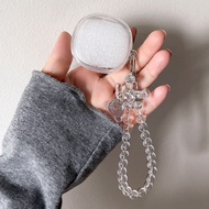 For Redmi Buds 6 Play Case Cute Bear Cartoon WristChain Pendant Earphone Cover Redmi Buds 6Play Soft