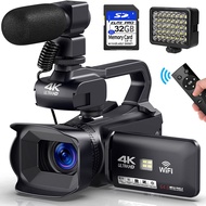 KOMERY YouTube Camcorder 4K Ultra HD camera Camcorder 64MP Streaming Camera 4.0"Touch Screen digital
