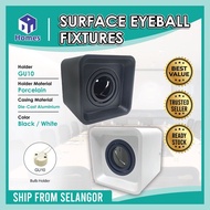 Surface Downlight Casing Surface Eyeball 3.5 inch GU10 Black/ White Flush Mounted Surface Eyeball BiscuitTin / Biscuit Tin