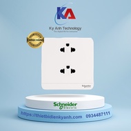 Avataron Schneider 2-, 3-pin, multi-function double socket set