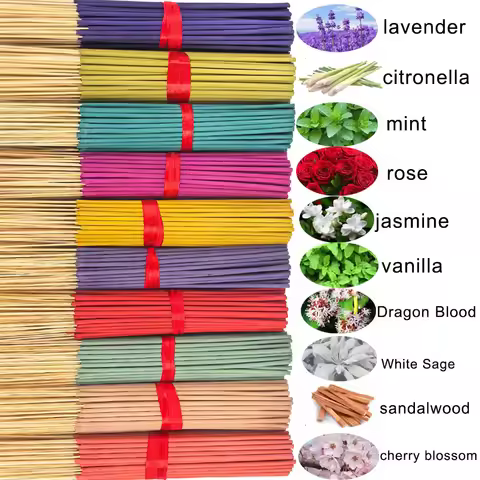 7 Sets of Incense Sticks, Available in Four Seasons: Spring, Summer, Autumn, and Winter, with Scents