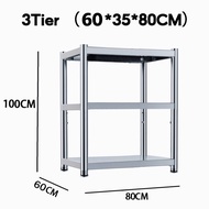 NINI Stainless Steel Kitchen Rack Shelf / Rak Microwave Oven /Value RackBoltless Rack Home/Store & W