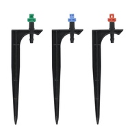 10Sets 90/180/360 Degrees Misting Nozzles With 10.7cm/14cm Barbed Bracket Rod