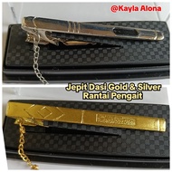 Tie Clip | Tie clip | Tie Clip | SILVER & GOLD Tie Clip Hook Chain
