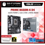 ASUS PRIME B660M-K D4 Intel B660 LGA1700 mATX Motherboard