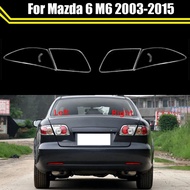 Transparent Light Case For Mazda 6 M6 2003~2015 Front Taillight Lens Cover Taillamp Lampshade Glass 