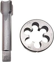 1 1/8"-28 Tap and Die Set Right Hand 1 1/8X28 Thread, 1 1/8-28 UN Tap Round Die Tool RH Cutting