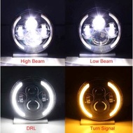 7 INCH ROUND DAYMAKER LAMP WITH LED HEADLIGHT CUSTOM JEEP RX KING NINJA WATERPROOF (GT 41)