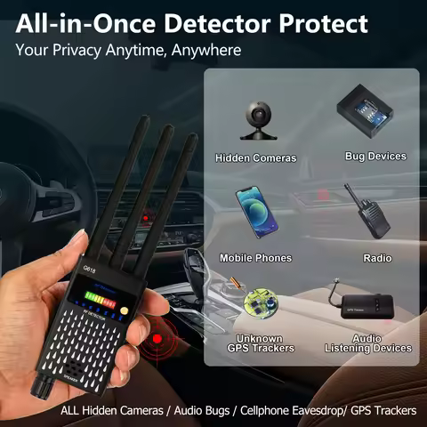 Multi Function Rf Detector Professional Wifi Bluetooth Jammer Signal Blocker Anti-spy Wifi Camera GM