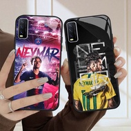 HK-33 Neymar Barcelona HD Glass Casing for VIVO Y20 Y20s Y20i V15 Y50 S1 Y30 Pro