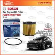 Toyota Harrier ZSU60 3ZR-FAE 2 None Turbo Car Engine Oil Filter Penapis Minyak Enjin Bosch OilFilter