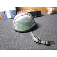 AJ1特戰部門 mini模型1/6法軍特種部隊迷彩頭盔一頂(盔帶須自行固定一下) LT:8828