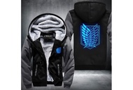 Men Women Sweatshirts Attack on Titan Thicken Jacket Hoodies Fleece Coat Long Sleeve Jackets