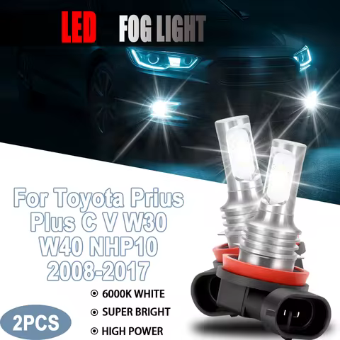 H8 H9 H11 Car Fog LED Light Plug And Play 20000LM 90W CSP Chips Auto Fog Lamp For Toyota Prius Plus 