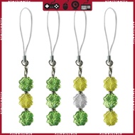 STA Fashionable Acrylic Keychain String Unique Beaded Phone Pendant Four Leaf Clovers Fashion Phone 