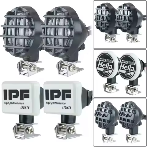 For 1/10 Rc Crawler Car Trax Trx4 Axial Scx10 D90 Trx6 Three-dimensional Ipf Square Light Hella Roun