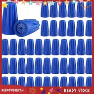 [Redpowderyan.] 100Pcs Blue Waterproof Wire Electrical Connectors 22AWG-12AWG