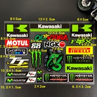 Motorcycle Sponsor Reflective Stickers Motocross Fairing Helmet Moto Body Side Box M-on-ster E-ner-g