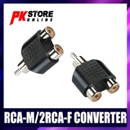 RCA AUDIO VIDEO SPLITTER ADAPTER Y SPLITTER RCA MALE TO 2 RCA FEMALE, 1MALE TO 2 RCA ADAPTER