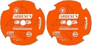 2 Pack 5 Inch 4T PCD Tipped Hardie Blade Fiber Cement Circular Saw Blade with 5/8'' DMK Arbor