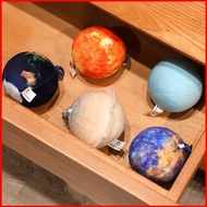 SY Realistic Earth Moon Solar System Planets Plush Toy Universe 8 Planets Bag Charm Keychain plushie