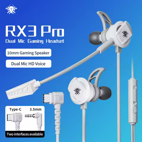 PLEXTONE RX3 Pro Esports game earphones, in ear phone with microphone, earplugs, wired peace, elite 