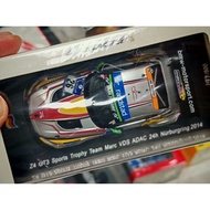 [Ready Stock] Spark Model Car 1: 43 bmw z4 gt3 bmw Nubo Green 2014 Resin Ornaments