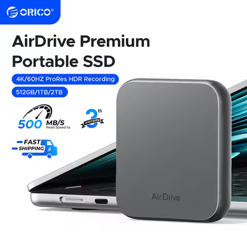 ORICO Magnetic External SSD for iPhone 17 16 15 Pro/Max ProRes 4K ProRes HDR Record and Store Portab