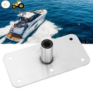 WF  Fabater Boat Seat Base  4x8in Seating Pedestal for 3/4 Pin Post Stainless Steel Plate Mount