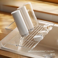 Korean Multifunctional Dishes Retractable Fruit Vegetable Rack Kitchen Supplies Stainless Steel Wate