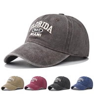 Original MIAMI Florida Cotton Baseball Cap Women Men Vintage Sports Outdoor Casual Daily Sun Hat