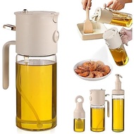580ml/19.6oz Olive Oil Sprayer Bottle for cooking, 3-in-1 Oil dispenser Bottle + FREE 2-Piece Kitche