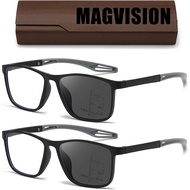 Kacamata Mag Vision 2.0 - Kacamata Magvision untuk Wanita & Lelaki, 2 PC Kacamata Mag Vision dengan 