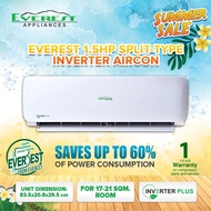 EVEREST Etiv15str3t-hf Split Type Inverter Aircon with remote control - 1.5 HP