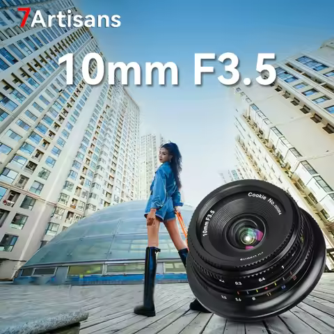 7artisans 10mm F3.5 APS-C 108° Ultra-Wide Angle Fixed Focus Lens for Fujifilm XF Sony E Nikon Z Micr
