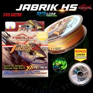 PE JABRIK HS X8 300 METER Multicolor bonus leader samar relix nusantara string pe relix nusantara ja