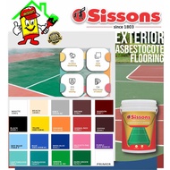5L ( ASBESTOCOTE FLOORING ) SISSONS PAINT / WATER BASED / EXTERIOR & INTERIOR / CEMENT OR CONCRETE F