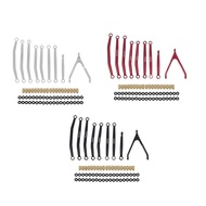 CNC Aluminum High Clearance Chassis Link Rod And Steering Rod For Axial SCX24 AXI00001 C10 JLU Bronc