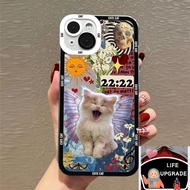 ASminiCutes Casing Cute Funny Cat Dog Butterfly Sticker Soft Clear Phone Casing For iPhone 15 14 13 