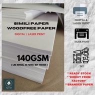 READY STOCK 140GSM Multipurpose White Paper (Simili/ WOODFREE) KERTAS Tebal / Papercraft/End paper/ 