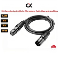 (SG) XLR Cable Karaoke Microphone Sound Cannon Cable Plug XLR Extension Cable for Audio Mixer and Amplifier