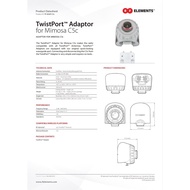 ✻ ▦ ⚽ RF Elements Tp-Adap-C5C - Twistport Adaptor For Mimosa C5C RFe Adapter